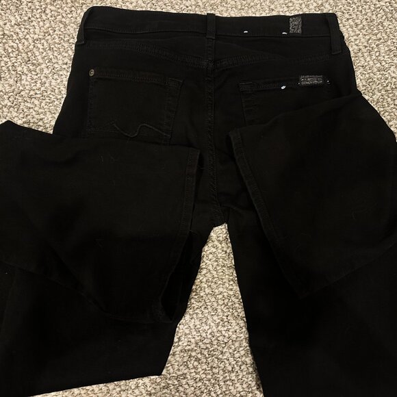 7 For All Mankind Blair B(Air) $188 Stretch Bootcut Jeans Black Worn once! - Picture 6 of 8